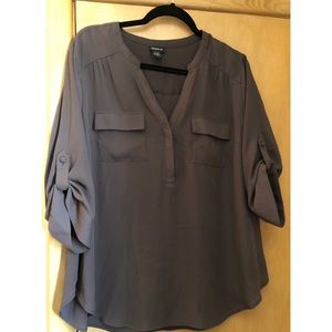 Torrid gray blouse